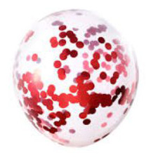 The Magic Balloons- Store- 12" Confetti Balloons Pack of 10 (Multicolour)