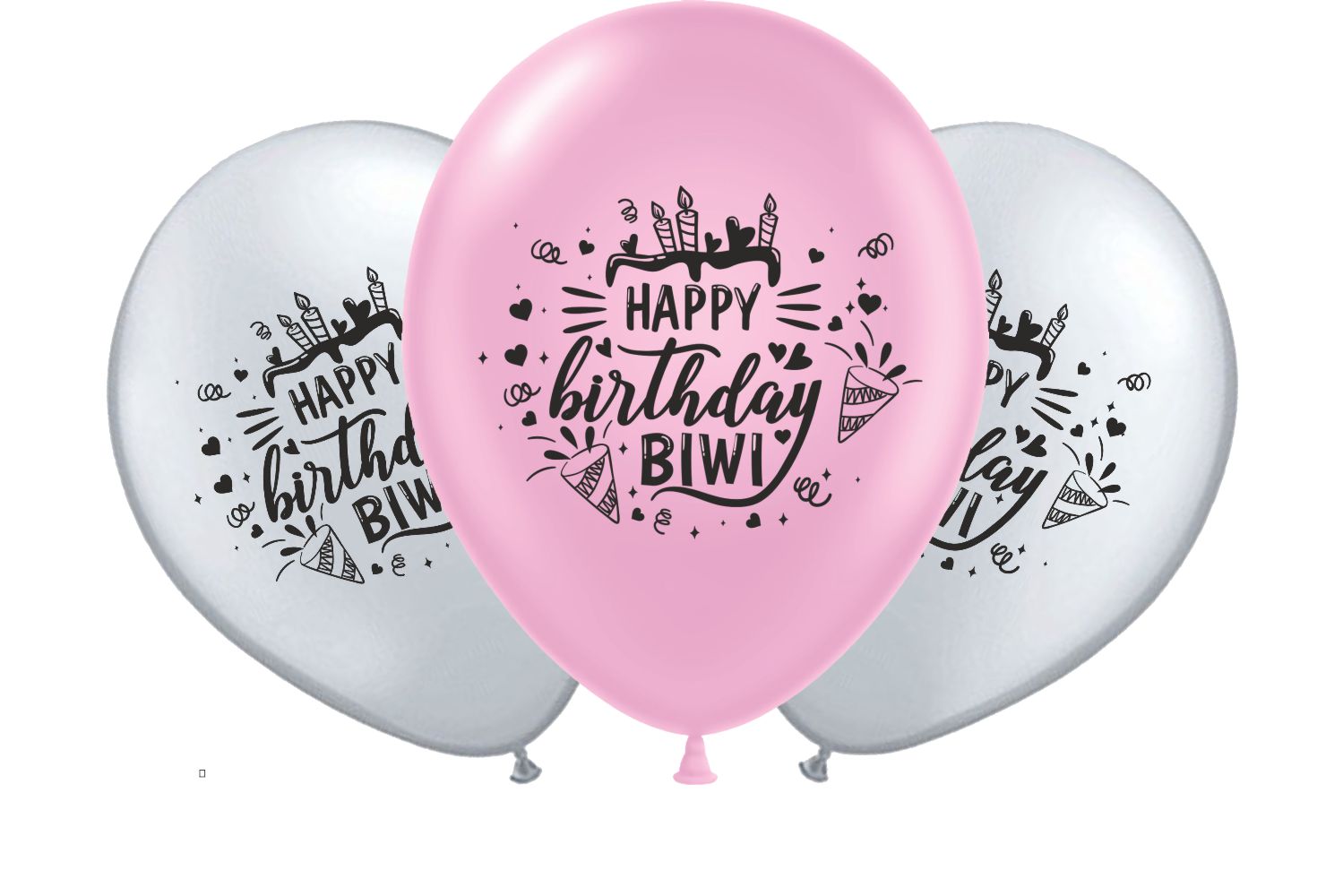The Magic Balloons Store- Happy Birthday wife Latex Balloons Pack of 30 pcs 181154