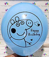 The Magic Balloons Store-Printed Latex peppa pig Balloons-pack of 50