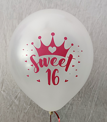 The Magic Balloons Store Sweet 16 Balloons- pack of 30 pcs-181287