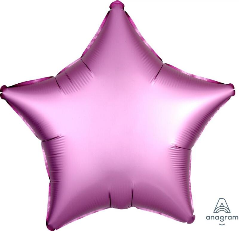 Anagram 18″ Matte Pink star Foil Balloon( pack of 1)