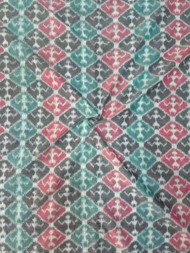 Thikdi Tribal Bandha Fabric-Grey