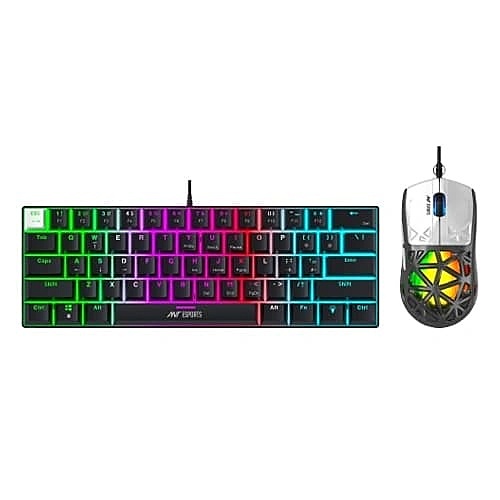 Ant Esports Thunder 10 RGB Gaming Keyboard & Mouse Combo – Brown Switch | 3600 DPI