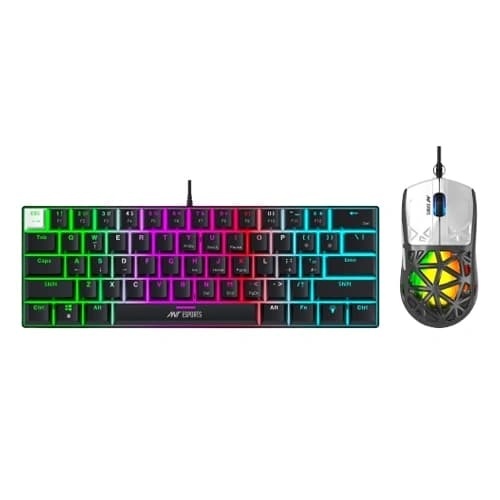 Ant Esports Thunder 10 RGB Gaming Keyboard & Mouse Combo – Brown Switch | 3600 DPI