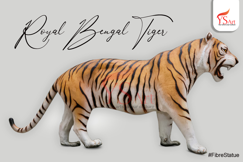 handcrafted royal bengal tiger statue YS Art Kolkata