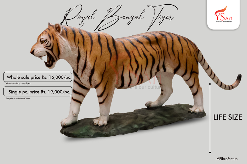 fiberglass royal bengal tiger statue outdoor