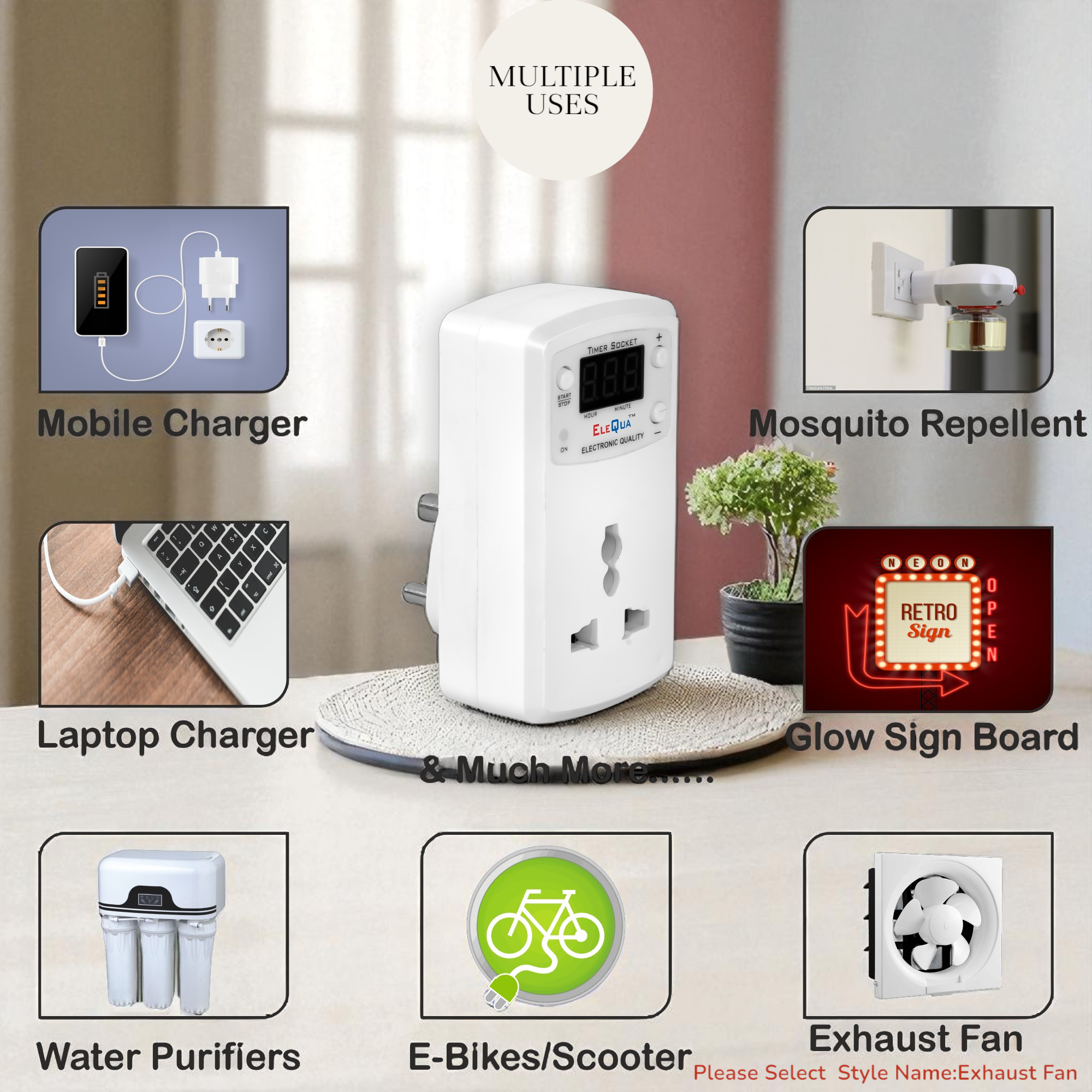 Automatic Timer Cut-Off Plug 6A – Mobile & E-Bike Safe