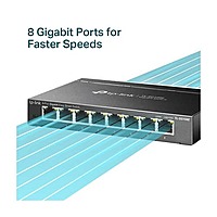 TP-Link TL-SG108E – 8-Port Gigabit Desktop Switch | Managed Lite | Metal Housing
