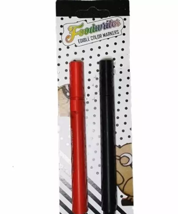 Edible marker red and black