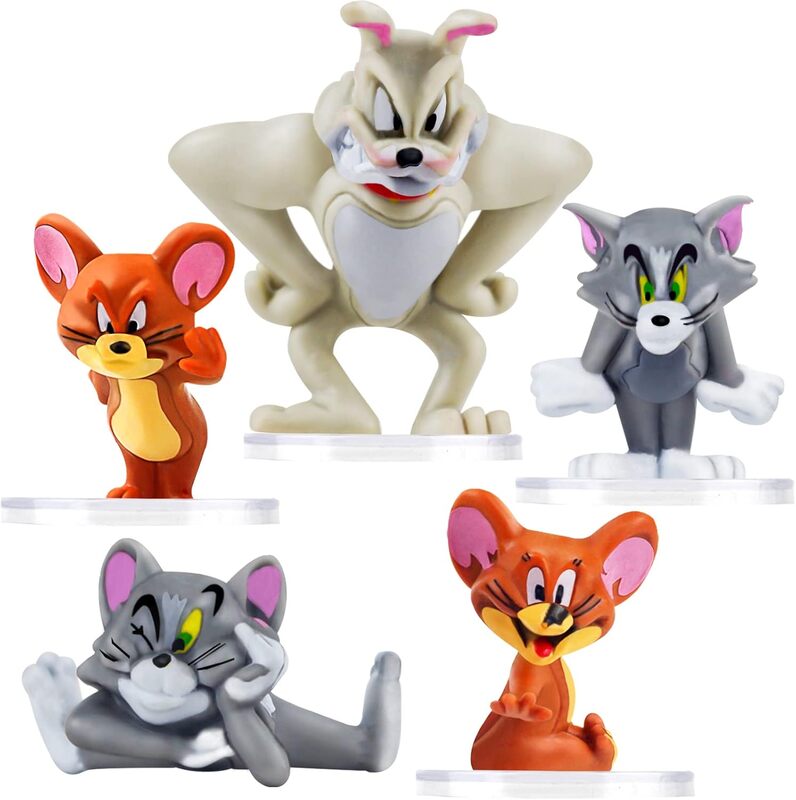 5 Pcs Tom & Jerry Cake Topper Set