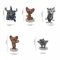 5 Pcs Tom & Jerry Cake Topper Set