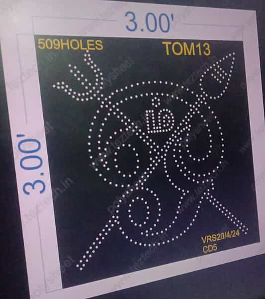 TOM13 TAMIL 0M 3X3 FEET 509 HOLES