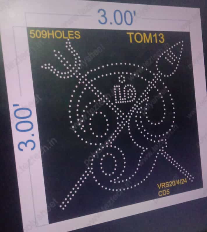 TOM13 TAMIL 0M 3X3 FEET 509 HOLES