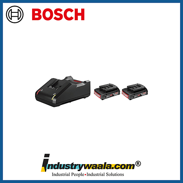 Bosch Starter Kit GAL 18V-40 + 2x GBA 18V 2.0Ah Professional Battery & Charger Set (1600A022V4)