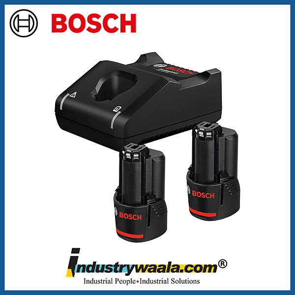 Bosch GAL 12V-40 Charger + 2x GBA 12V 2.0Ah Professional Starter Set (1600A022V3)
