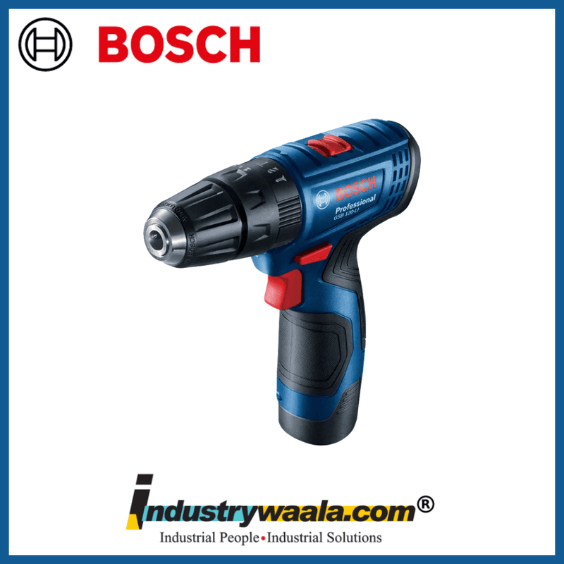 Bosch GSB 120-LI Cordless Drill Driver with 12V Double battery (Blue), 06019G81F2