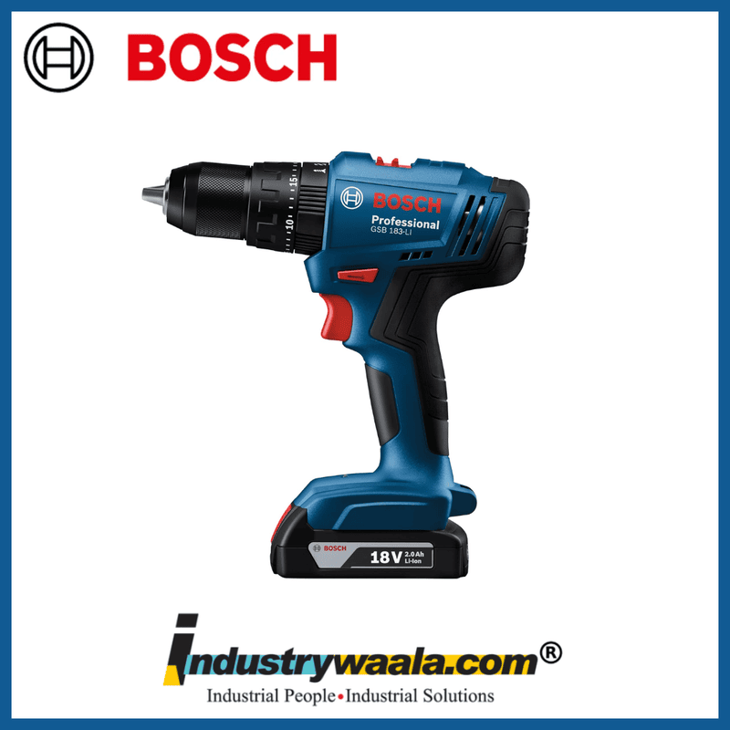 Bosch GSB 183-LI Professional Impact Drill Driver Kit | 18V 2x 2.0Ah