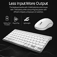 Coconut Topaz WKM12 Wireless Keyboard & Mouse Combo (Sleek Design, Ergonomic Comfort, Reliable Wireless Connectivity, Perfect for Home & Office, 1 Year Warranty)