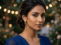 18 kt Gold Twinkling Blossom Ear Danglers