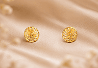 18 kt Gold Solis Blossom Spiral Studs