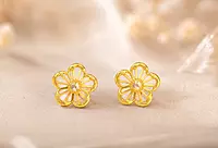 18 kt Gold Aura Ray Blossom Studs
