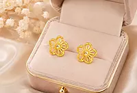 18 kt Gold Aura Ray Blossom Studs