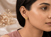 18 kt Gold Aura Ray Blossom Studs