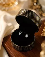 925 Silver Radiant Hearts Stud Earrings