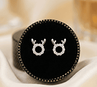 925 Silver Northern Lights Reindeer Studs