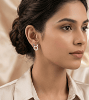 925 Silver Northern Lights Reindeer Studs