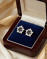 925 Silver Midnight Star Stud Earrings