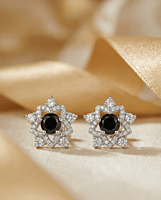 925 Silver Midnight Star Stud Earrings