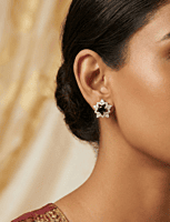 925 Silver Midnight Star Stud Earrings