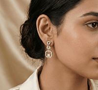 925 Silver Gam Gala Drop Earrings