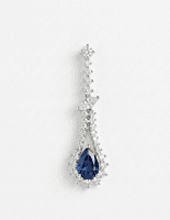 925 Silver Midnight Azure Drop Earrings