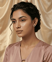 925 Silver Regal Crimson Stud Earrings