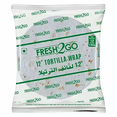 Fresh2go - Frozen Tortilla 12inch (12pcs)