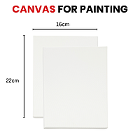 16x22cm Stretched Mini Canvas 280gsm