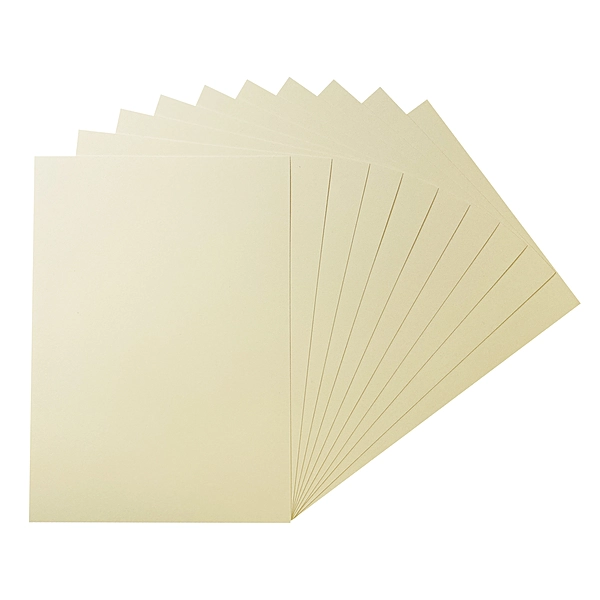 Pack of 50 A5 Ivory Coloured Card 160gsm Sheets