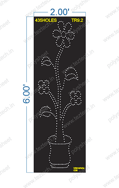 TR9.2 FLOWER POT 1 PART 6X2 FEET 435 HOLES