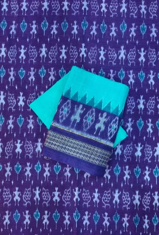 TRADITIONAL DRESS SET-PURPLE-SEAGREEN