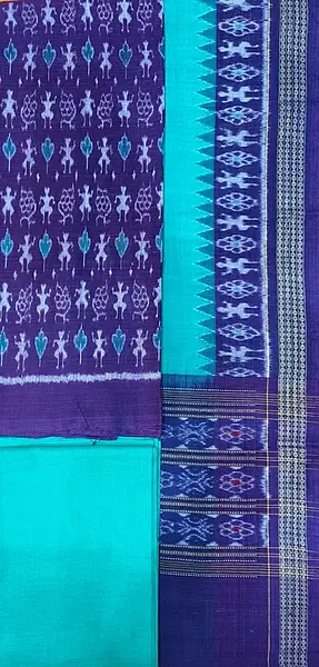TRADITIONAL DRESS SET-PURPLE-SEAGREEN