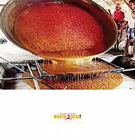 GI-tagged Marayoor Jaggery: Pure molten Sharkara poured into molds for Worth2Deal blocks