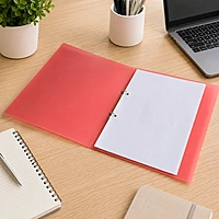 A4 Slim Black Translucent Ringbinder