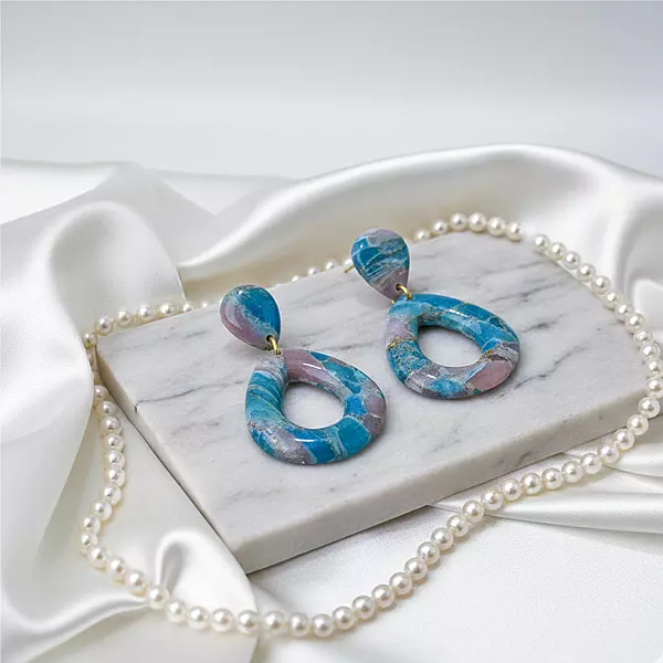 Celestial Lagoon Hoop earrings
