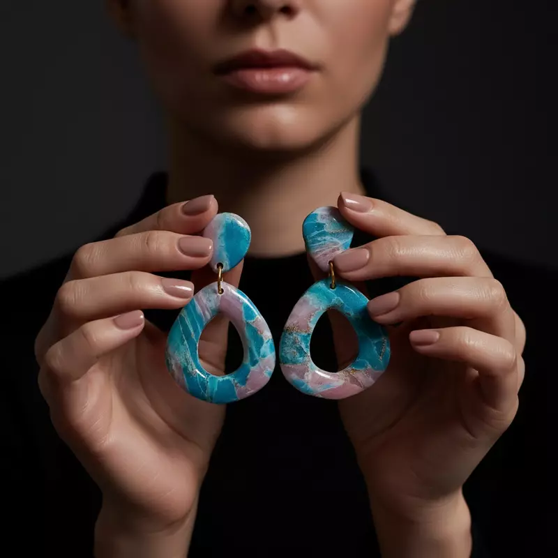 Celestial Lagoon Hoop earrings