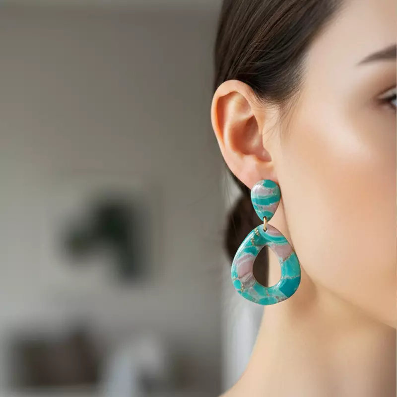 Celestial Lagoon Hoop earrings