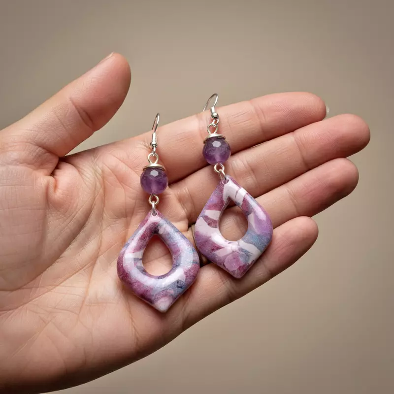 Amethyst Dream Teardrop earrings