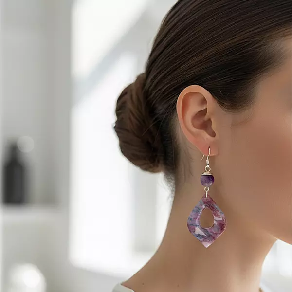 Amethyst Dream Teardrop earrings