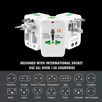 Travel Universal Adapter | with LED & Child Safety Shutter-Universal Socket Travel Universal Adapter | with LED & Child Safety Shutter-Universal Socket